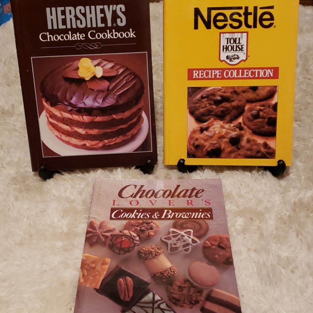 Bundle of 3 cooking with chocolate cookbooks
